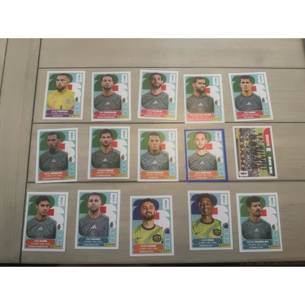 Panini FIFA World Cup AUS/ALG LOT